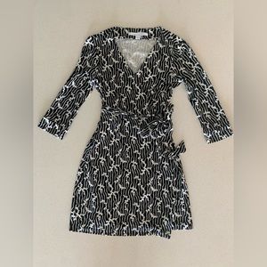 Diane Von Furstenberg Julian Silk Jersey Wrap Dress